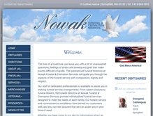 Tablet Screenshot of nowakfuneral.com